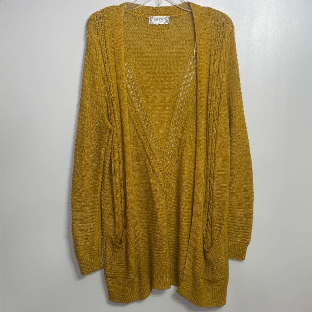 Mustard Knit Cardigan